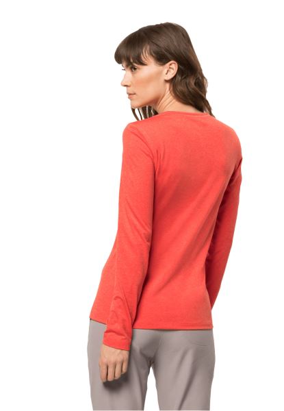 Hot Coral Hot Jack Wolfskin Sky Thermisch L/s W