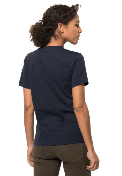 Collectie Nachtblauw Bloemenlogo T W Jack Wolfskin