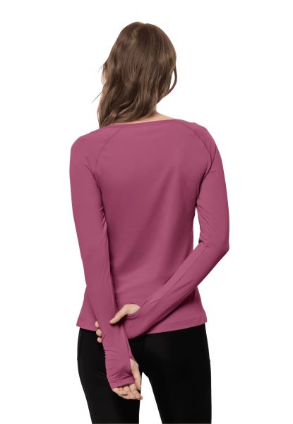 Jack Wolfskin New Tasman L/s Met Violet Kwarts