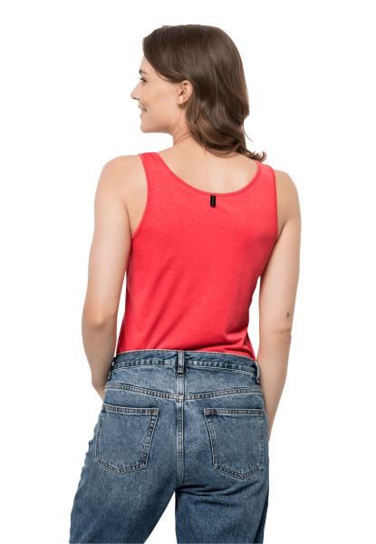 Jack Wolfskin Pack & Go Tank Met Tulp Rode Collectie