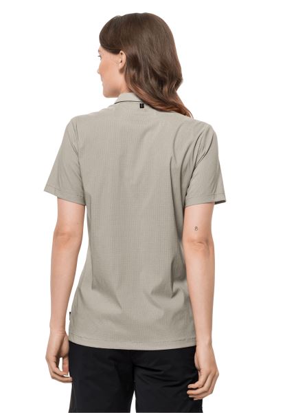 Origins Pack & Go Shirt W Jack Wolfskin Stoffig Grijs