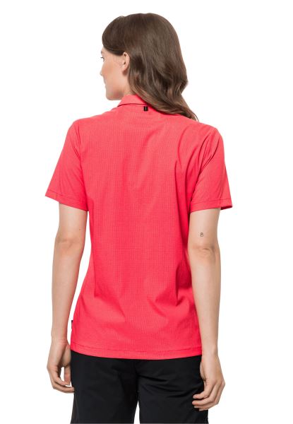 Merken Jack Wolfskin Tulp Rood Pack & Go Shirt W