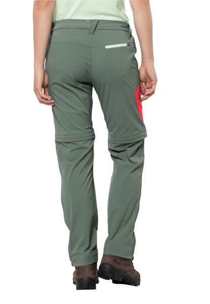 Fashion Jack Wolfskin Overland Zip Away W Hedge Groen