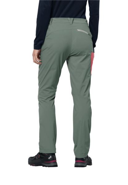 Hedge Green Overland Broek W Fashion Jack Wolfskin