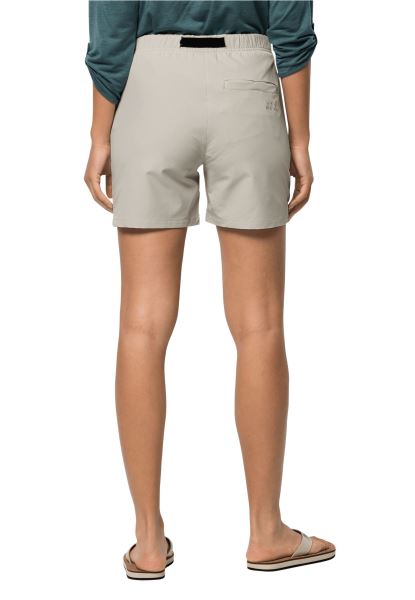 Hete Zomer Lifestyle Shorts Met Stoffige Grijze Jack Wolfskin