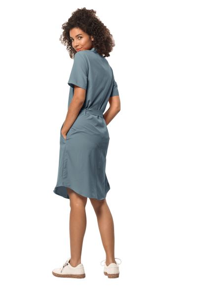 Collectie Jack Wolfskin Holiday Midi-jurk Teal Grey