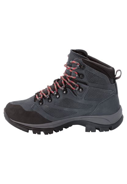 Collectie Rebellie Texapore Mid W Grijs-rood Jack Wolfskin
