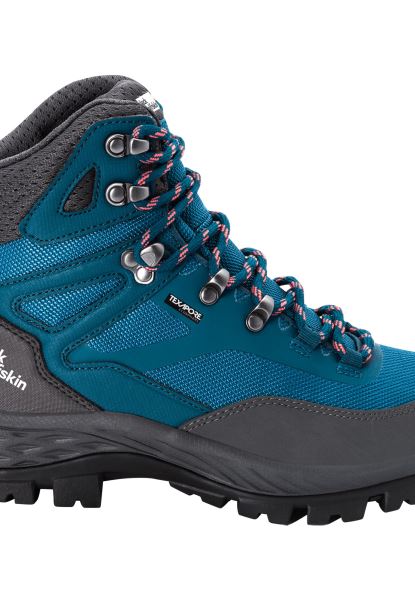 Jack Wolfskin Merk Rebellie Gids Texapore Mid W Turkoois-koraal