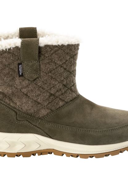 Kaki-grijze Queenstown Texapore Laars Met Merk Jack Wolfskin