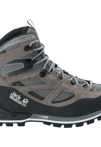 Jack Wolfskin Asfalt Grijs-roze Origineel Force Crest Texapore Mid W