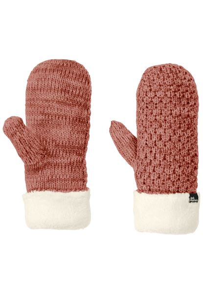 Herfstrode Collectie Jack Wolfskin Highloft Gebreide Want Dames