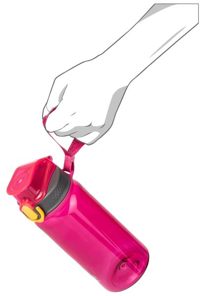 Jack Wolfskin Kids Tritan Fles 0,5 Roze Pioen Merken