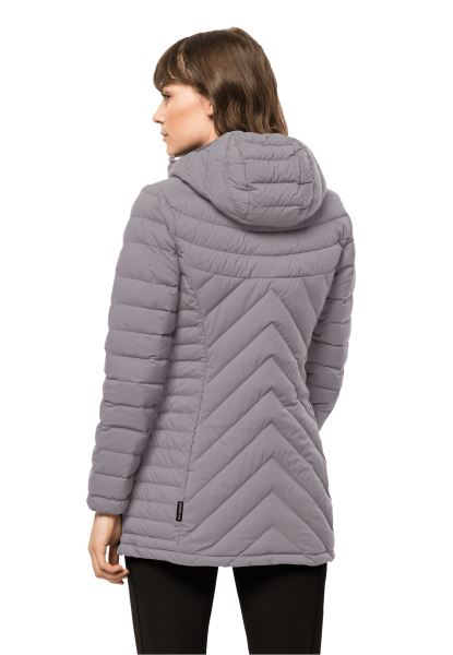 Atletische Donsjas Met Jack Wolfskin Zeemeeuw Mode