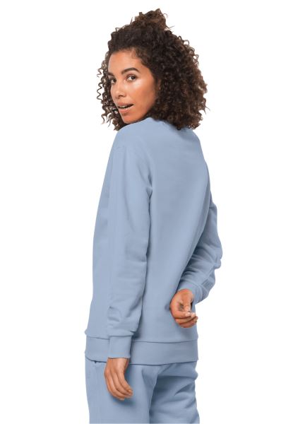 Jack Wolfskin Blauwe Mist Essentiële Ronde Hals W Fashion