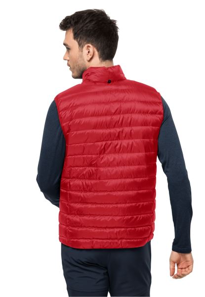 Pack & Go Down Vest M Adrenaline Red Jack Wolfskin Hot
