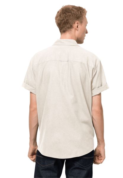 Nature Zomershirt M Jack Wolfskin Katoen Wit Merken