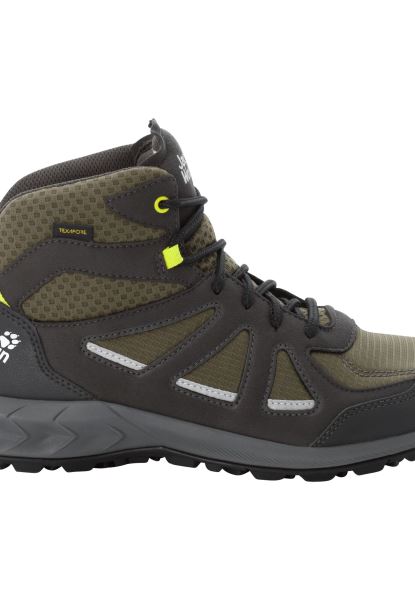 Jack Wolfskin Woodland 2 Texapore Mid M Kaki-groene Collectie