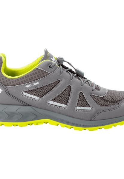 Jack Wolfskin Collections Grijs-limoen Bos 2 Ventilatieopeningen Laag M