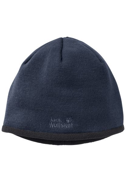 Jack Wolfskin Stormlock Logo Gebreide Muts Merken Nachtblauw
