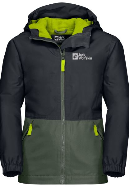 Jack Wolfskin Best Snowy Days Jas Kids Tijm Groen