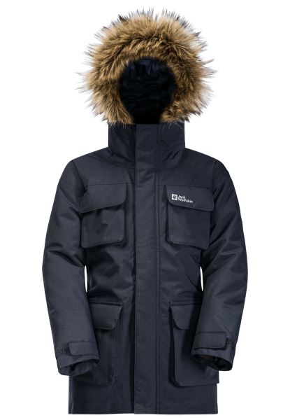Jack Wolfskin Night Blue Glacier Peak Parka K Nieuw