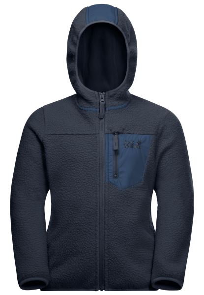 Ice Curl Jack Met Capuchon K Jack Wolfskin Merk Nachtblauw