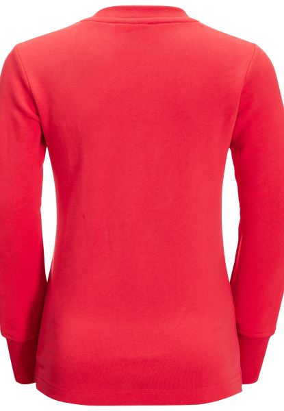 Jack Wolfskin Brand Essential Ronde Hals K Tulp Rood