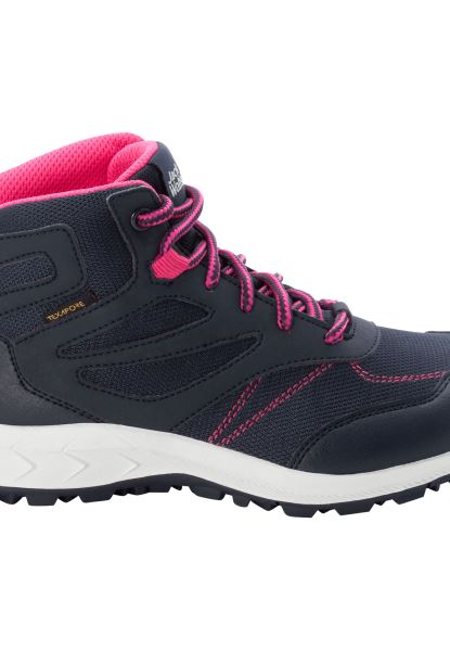 Collectie Jack Wolfskin Night Blue-pink Woodland Texapore Mid K