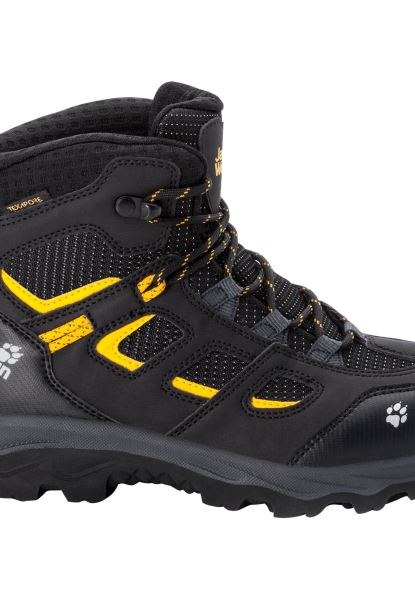 Herkomst Zwart-potige Gele Jack Wolfskin Vojo Texapore Mid K