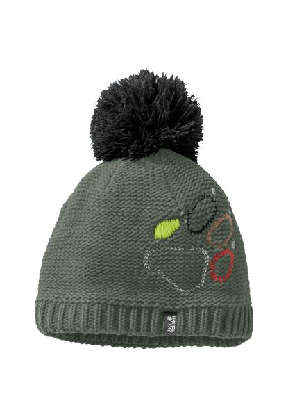 Poot Gebreide Kindermuts Jack Wolfskin Merk Tijm Groen