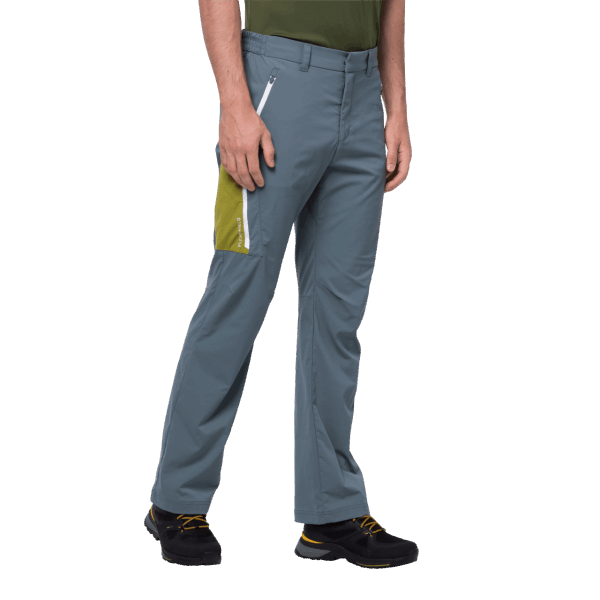 Heren Overland Broek Jack Wolfskin Hot Storm Grijs