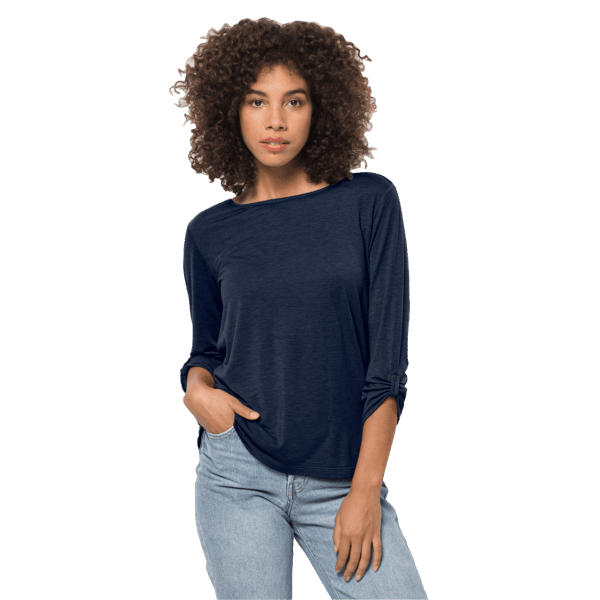 Jack Wolfskin Nachtblauw Dames Koraalkust 3/4 T Nieuw