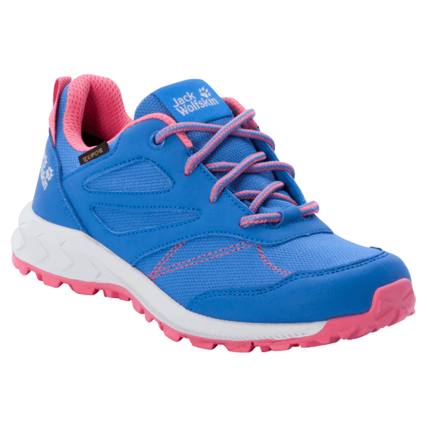 Jack Wolfskin Kid's Woodland Texapore Low Hot Blue Coral
