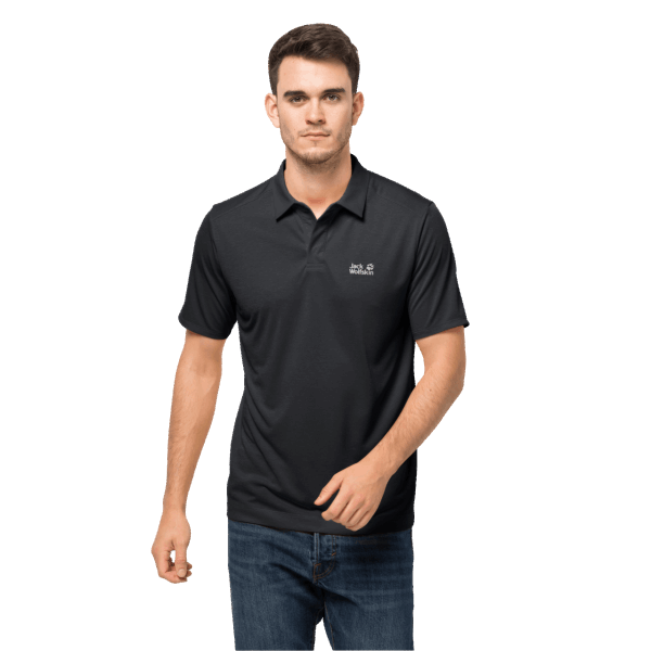 Collecties Heren Pack & Go Polo Jack Wolfskin Zwart