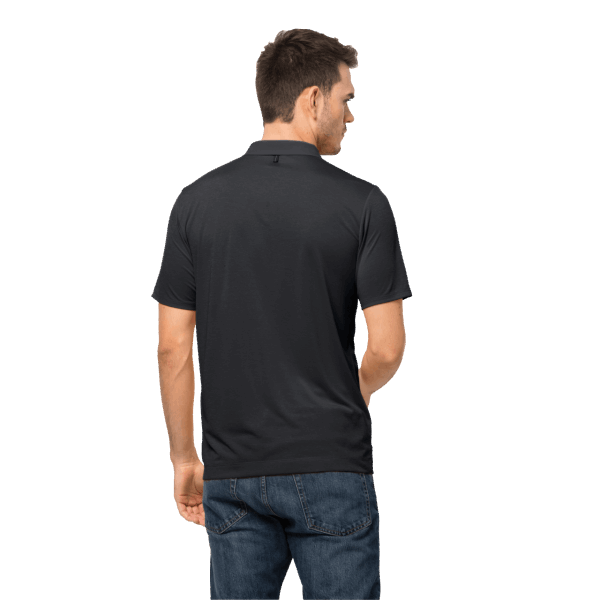 Collecties Heren Pack & Go Polo Jack Wolfskin Zwart