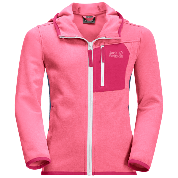 Jack Wolfskin Roze Limonade Originele Actieve Jas Voor Kinderen