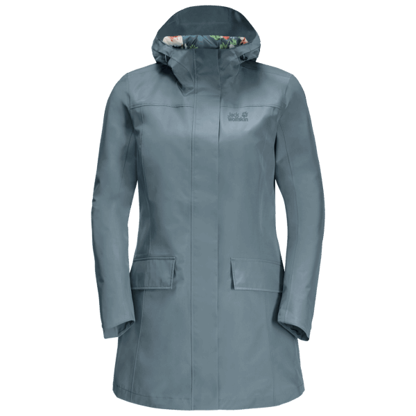 Merken Jack Wolfskin Teal Grey Cape York Paradise Jas Voor Dames