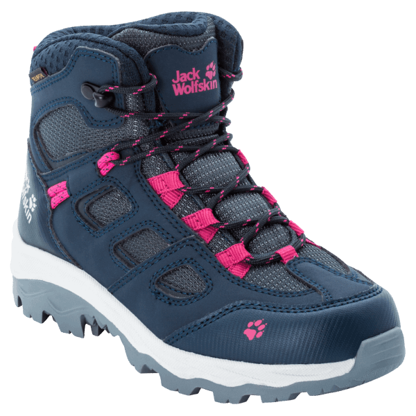 Donkerblauw-roze Nieuwe Jack Wolfskin Kid's Vojo Texapore Mid