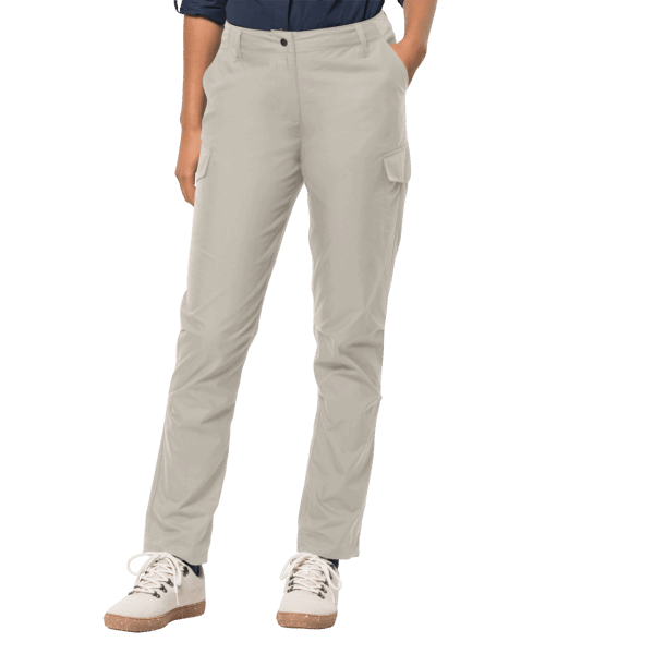 Jack Wolfskin Stoffige Grijze Dames Tripbroek Aan Het Meer Origine