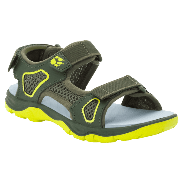 Taraco Strandsandaal Voor Kinderen Warm Kaki-limoen Jack Wolfskin