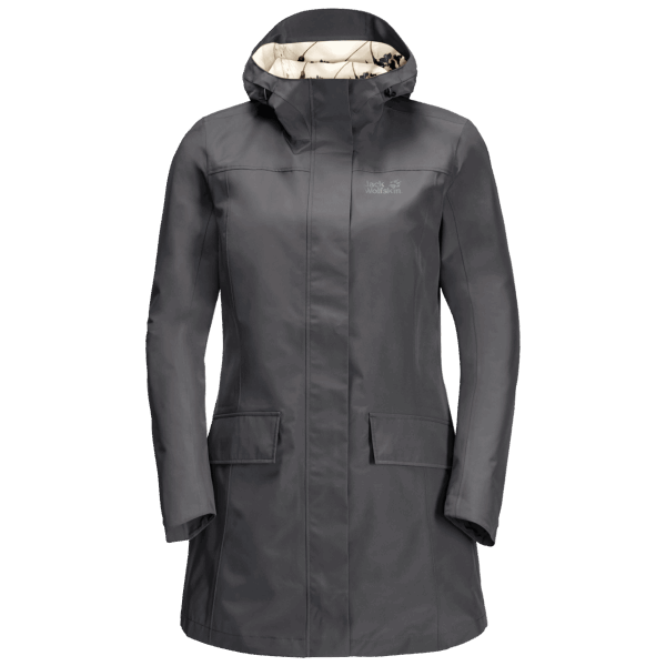 Originele Jack Wolfskin Cape York Paradise Jas Asfalt Voor Dames