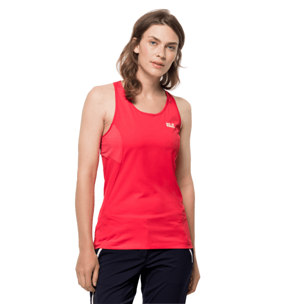 Dames Narrows Tankjack Wolfskin Tulp Rood Origin