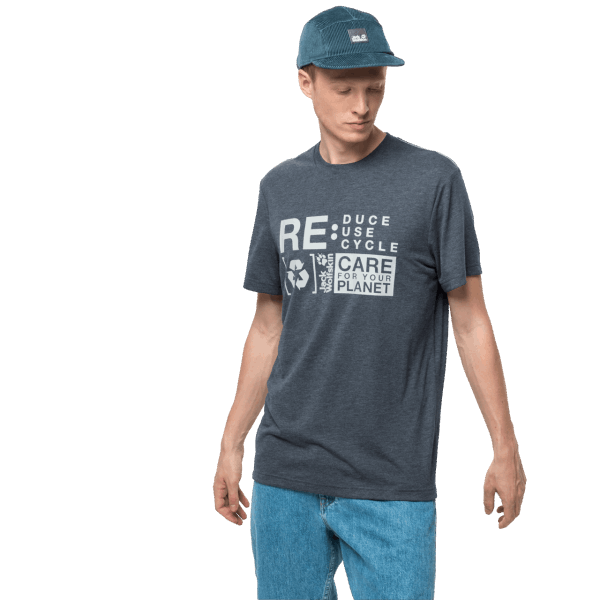 Donker Leisteen Jack Wolfskin Heren Nature Relief T Hot