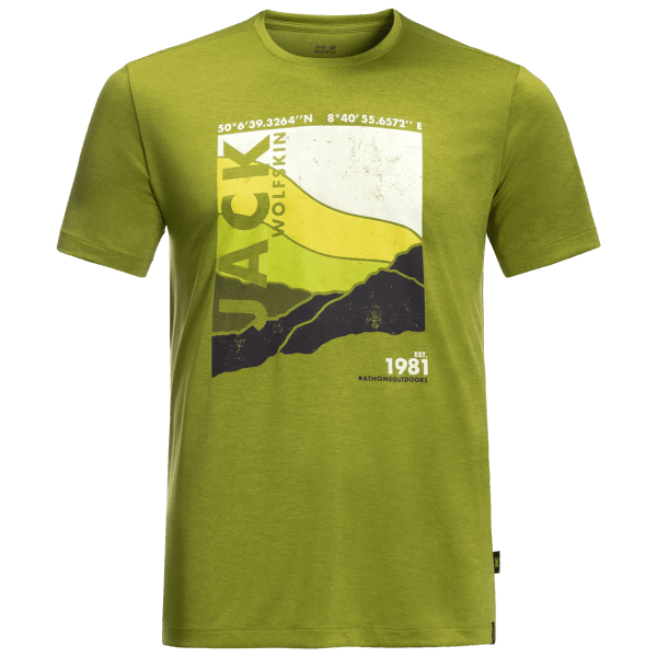 Jack Wolfskin Golden Cipres Collectie Heren Crosstrail Graphic T