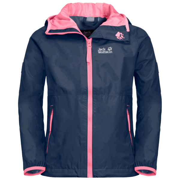 Dark Indigo Origins Regenachtige Dagen Jack Wolfskin Voor Kinderen