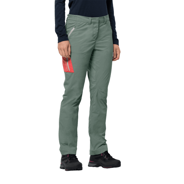 Nieuwe Hedge Green Dames Overlandbroek Jack Wolfskin