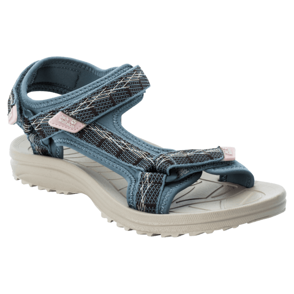 Jack Wolfskin Blauwgrijs-roze Merk Wave Breaker W