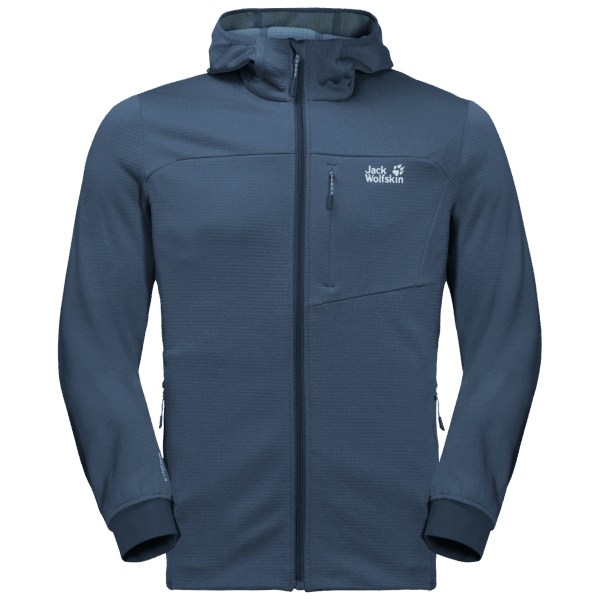 Heren Hydro Grid Fleece Collectie Donderblauw Jack Wolfskin