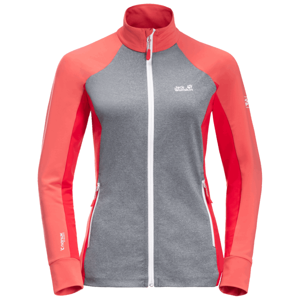 Desert Rose Milford Sky Fleece Jack Wolfskin Voor Dames Nieuw