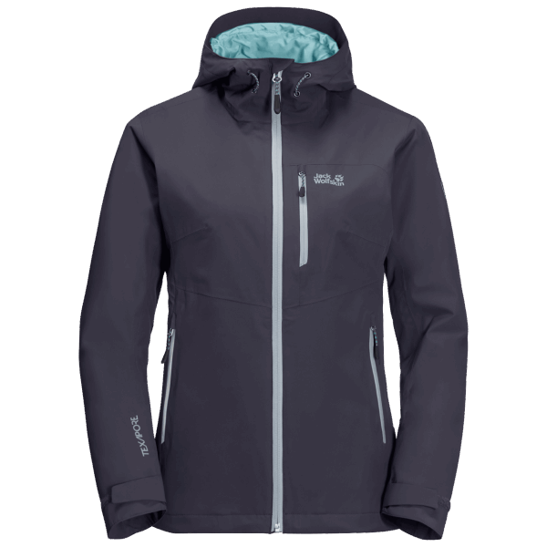 Grafietkleurige Dames Eagle Peak Jas Jack Wolfskin